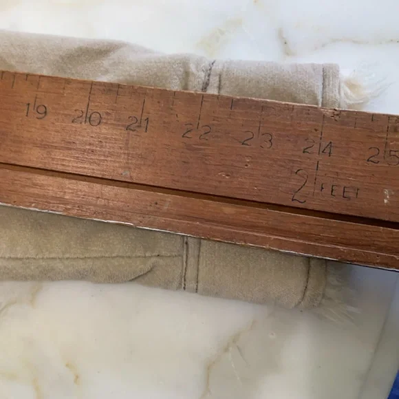 Trucker Jacket Medium Tan Cropped Faux Fur Cotton Outer Retro Penny Lane - Picture 8 of 11